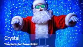  Presentation with christmas music - Slide deck consisting of songs and music disco lights background and a  colored foreground