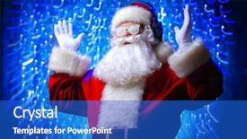  Presentation with christmas music - Slides featuring songs and music disco lights background and a  colored foreground