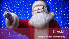  Presentation with christmas music - Beautiful PPT layouts featuring songs and music disco lights backdrop and a  colored foreground