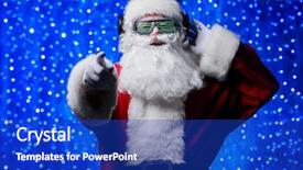  Presentation with christmas music - PPT theme having songs and music disco lights background and a  colored foreground