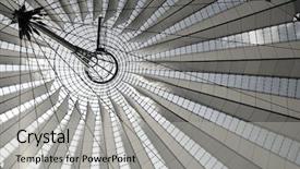  Presentation with corporation - Presentation theme enhanced with sony building at potsdamer platz background and a light gray colored foreground