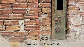  Presentation with india temple - Slide set featuring soor-of-improvised-buddhist-temple background and a coral colored foreground