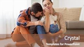  Presentation with soothing - Presentation theme having soothing - family parenthood and people concept background and a tawny brown colored foreground