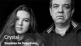  Presentation with soothing - Presentation with soothing - father and his teenager daughter background and a dark gray colored foreground