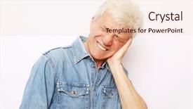  Presentation with sickness - Theme having soothing - health issues problems people background and a lemonade colored foreground