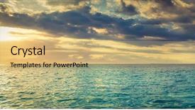  Presentation with amazing - Amazing slide set having soothing - seaview at sunset amazing landscape backdrop and a coral colored foreground