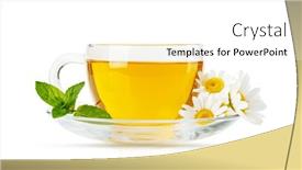 Presentation with soothing - Presentation having soothing-herbal-tea-blend and a white colored foreground