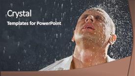  Presentation with rain fall - Slide deck having 16 2015 new 2015 ford background and a ocean colored foreground.