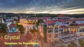  Presentation with city people walking - 