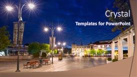  Presentation with city people walking - 