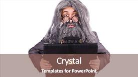  Presentation with uae old man - Colorful presentation enhanced with sorcerer - old man in funny concept backdrop and a violet colored foreground