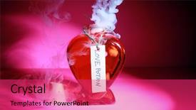  Presentation with fortune teller - Presentation theme with sorceress fortune teller witch match background and a red colored foreground