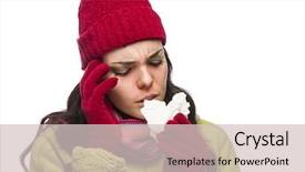  Presentation with tissue culture - Colorful slide set enhanced with sore nose with a tissue backdrop and a soft green colored foreground