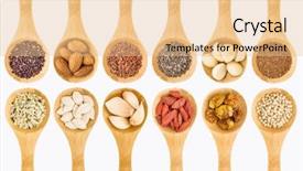  Presentation with seed - Audience pleasing slide set consisting of superfood grain seed berry nuts backdrop and a lemonade colored foreground