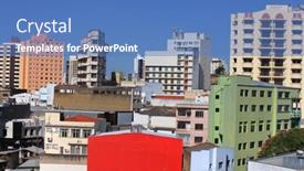  Presentation with oils - Presentation having sorocaba-brazil-may-06-downtown background and a  colored foreground