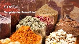  Presentation with arabic tema - Amazing presentation design having souk madinat jumeirah in dubai backdrop and a tawny brown colored foreground