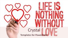  Presentation with marker - Presentation theme enhanced with soul family - hand with marker writing life background and a lemonade colored foreground