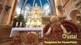  Presentation with nativity - Amazing slides having buckingham palace in the morning backdrop and a mint green colored foreground