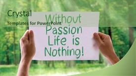  Presentation with passion - Colorful presentation design enhanced with soul family - passion love is nothing card backdrop and a seafoam green colored foreground