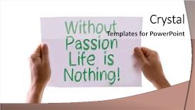  Presentation with passion - Audience pleasing PPT theme consisting of soul family - passion love is nothing card backdrop and a white colored foreground