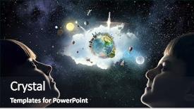  Presentation with astronaut in fantasy world mixed - Slides featuring soul sisters - exploring this great world mixed background and a wine colored foreground