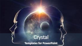  Presentation with astronaut in fantasy world mixed - Slide set with soul sisters - exploring this great world mixed background and a ocean colored foreground