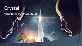  Presentation with world - Amazing PPT theme having soul sisters - exploring this great world mixed backdrop and a  colored foreground