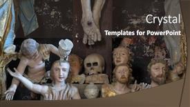  Presentation with being kind - Presentation theme having souls-being-purified-in-purgatory background and a tawny brown colored foreground