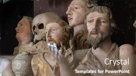  Presentation with being kind - Beautiful PPT theme featuring souls-being-purified-in-purgatory backdrop and a violet colored foreground