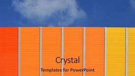  Presentation with sound - Beautiful slides featuring sound absorption walls backdrop and a gold colored foreground