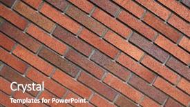  Presentation with vintage interior brick wall - Presentation design having sound barrier - diagonal brick wall background background and a red colored foreground