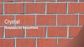  Presentation with red brick wall - Cool new presentation design with sound barrier - red brick wall backdrop and a coral colored foreground