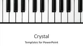 Presentation with performance - Theme with top performance - synthesizer keyboard on isolated white background and a white colored foreground
