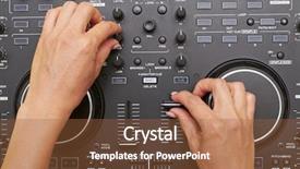  Presentation with flat - Cool new slides with sound effects - flat lay of mixing board backdrop and a tawny brown colored foreground