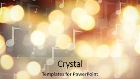  Presentation with christmas music - Beautiful PPT layouts featuring sound effects - music notes on blurred lights backdrop and a lemonade colored foreground