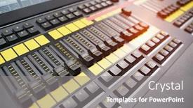  Presentation with repairer sound technology - Cool new theme with sound-mixer-useful-for-various backdrop and a gray colored foreground