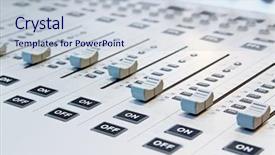  Presentation with sound - Slide deck enhanced with sound mixer with blurry background background and a lemonade colored foreground