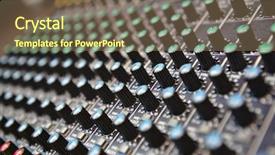  Presentation with sound - Amazing slides having sound mixer backdrop and a violet colored foreground