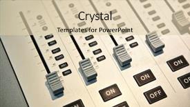  Presentation with sound - Presentation theme enhanced with sound mixer background and a lemonade colored foreground