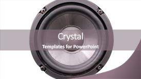  Presentation with pollution - PPT layouts enhanced with sound pollution - photo of black speaker front background and a gray colored foreground