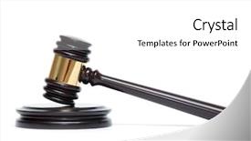  Presentation with gavel - Theme enhanced with soundboard isolated on white background background and a white colored foreground