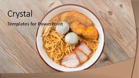  Presentation with curry - Cool new presentation theme with soup on wooden table malaysian backdrop and a coral colored foreground