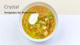  Presentation with cabbage - Slide deck with soup-with-cabbage-and-sour background and a yellow colored foreground