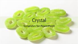  Presentation with green circles - Amazing slides having  backdrop and a  colored foreground