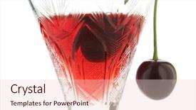  Presentation with cocktail - PPT theme having lovely lady relaxing in massage background and a light gray colored foreground