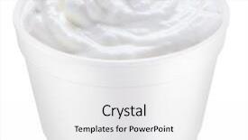  Presentation with paths - Amazing PPT theme having sour cream in the polystyrene cup file contains clipping paths backdrop and a white colored foreground