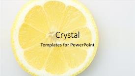  Presentation with monarch butterfly isolated on white - Cool new presentation theme with sour lemons - lemon slice isolated on white backdrop and a  colored foreground