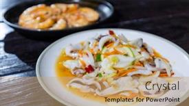  Presentation with lime - Slide set enhanced with sour-spicy-squid-in-lime background and a coral colored foreground