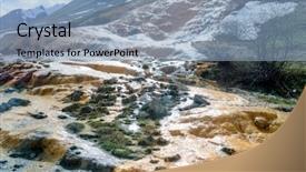  Presentation with mineral - PPT layouts with source located by the war background and a light blue colored foreground