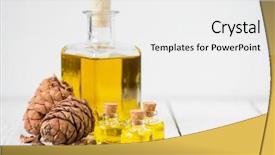  Presentation with fatty acid - Audience pleasing theme consisting of source of essential fatty acid backdrop and a white colored foreground